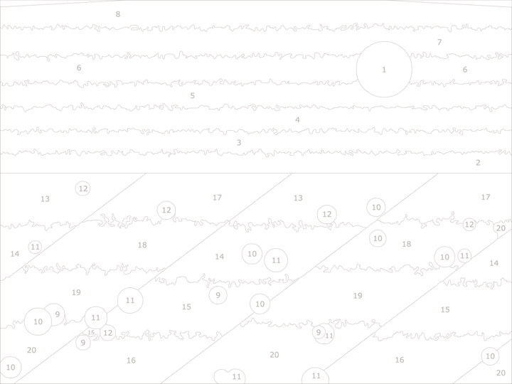 Generated paint-by-number outline